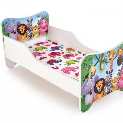 Детско легло Мебели Бодгдан BM-Happy Jungle 1, с включен матрак - Evromar