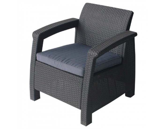Кресло Мебели Богдан BM-Korfu, полипропилен, с възглавница