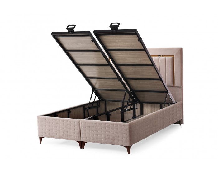 Бокспринг легло LEROY GOLD с ракла и ортопедичен матрак 160/200