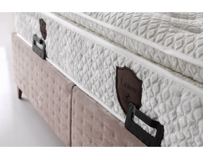 Бокспринг легло LEROY GOLD с ракла и ортопедичен матрак 160/200