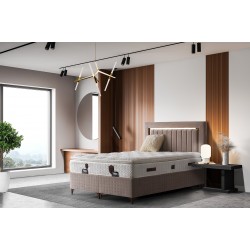 Бокспринг легло LEROY GOLD с ракла и ортопедичен матрак 160/200 - 