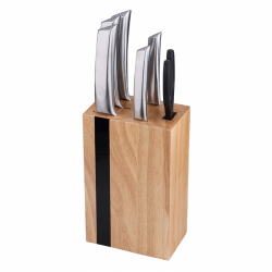 Дървен блок с ножове Keops - Кухненски прибори