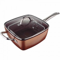 Квадратен тиган 24х24 см San Ignacio Optimum Copper - Кухненски прибори