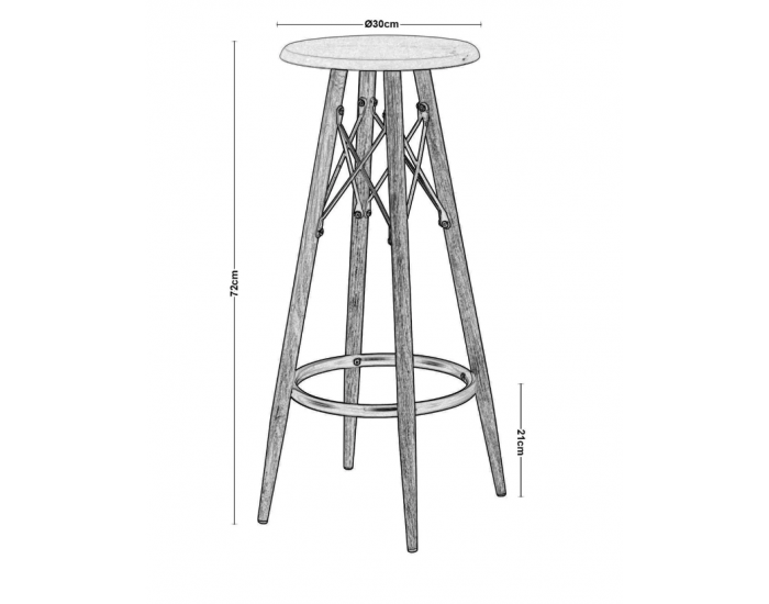 Бар стол Мебели Богдан модел Mak