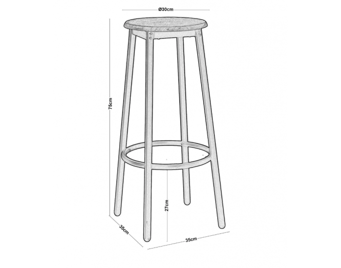 Бар стол Мебели Богдан модел Maier