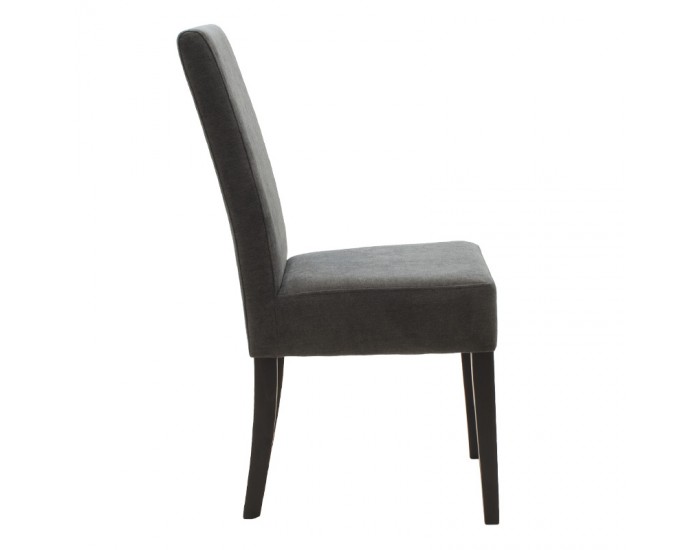 Стол Дита тъмно сива дамаска, крака венге