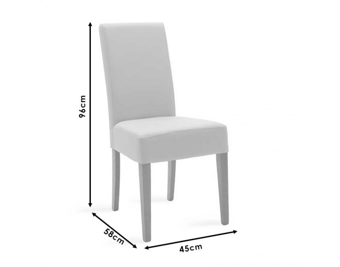 Стол Дита тъмно сива дамаска, крака венге