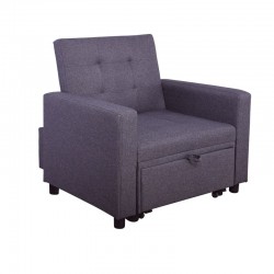 Разтегателен фотьойл Имола - кафяво лилав - Мека мебел
