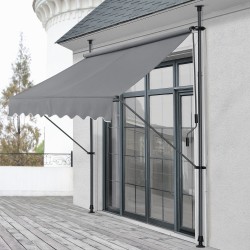 Скоба за сенник Stem 300x120x220-309 см Сива - Сенници и Чадъри