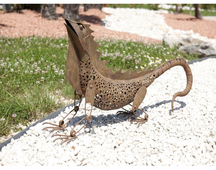 Iguana Фигура Nortene с ефект "ръжда" 80 см. 2007077