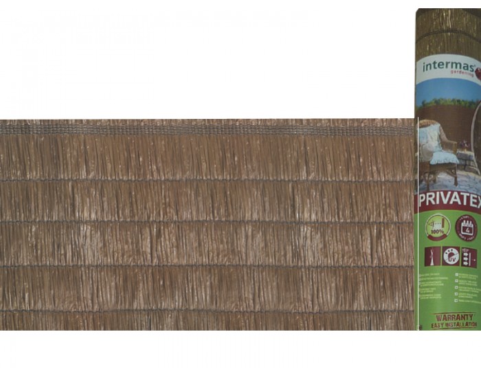 Privatex  1.5 x 3 м. Oграда от синтетична рафия Nortene 2011170 кафяв