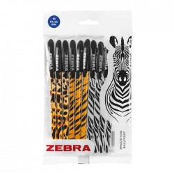 Zebra Химикалка Doodlerz`s Animal, 1.0 mm, 10 броя, асорти - Zebra pen