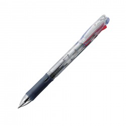 Zebra Химикалка Clip On Sim 4C, 0.7 mm, 4 цвята на писане, прозрачна - Zebra pen
