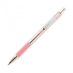 Zebra Химикалка F-301 Pastel, метална, 0.7 mm, розова - Zebra pen