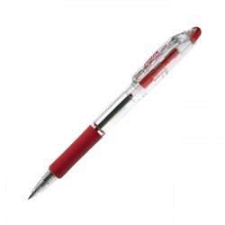 Zebra Химикалка Jimnie, 0.7 mm, прозрачна, червена - Zebra pen