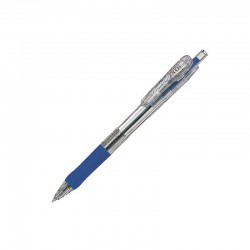 Zebra Химикалка Tapli Clip, прозрачна, 0.5 mm, синя - Zebra pen