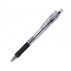 Zebra Химикалка Tapli Clip, 0.5 mm, прозрачна, черна - Zebra pen