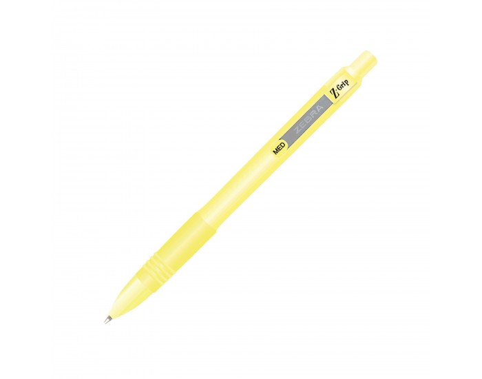 Zebra Химикалка Z-Grip Pastel, 1.0 mm, жълта