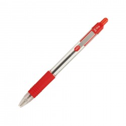 Zebra Химикалка Z-Grip, прозрачна, 1.0 mm, червена - Zebra pen