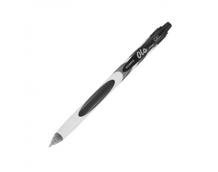 Zebra Гел ролер Ola Gel, автоматичен, 0.5 mm, черен
