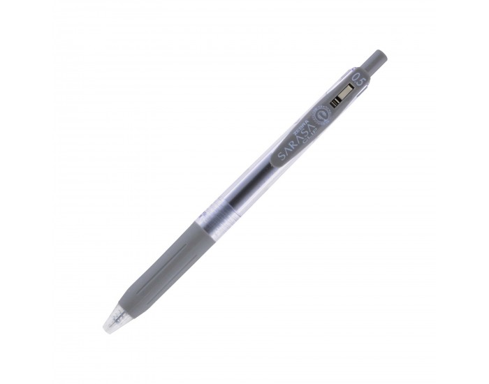 Zebra Гел ролер Sarasa Clip, автоматичен, 0.5 mm, сив