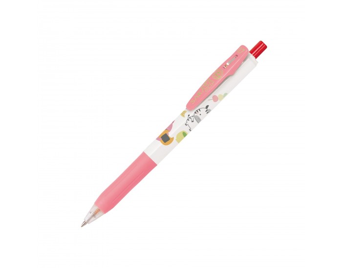 Zebra Гел ролер Sarasa Clip Kawaii, 0.7 mm, 5 броя, 4 цвята