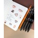 Zebra Гел ролер Sarasa Clip Coffee, 0.5 mm, 5 цвята