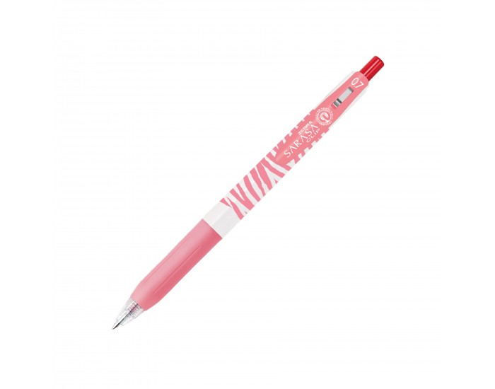 Zebra Гел ролер Pastel Stripes, 0.7 mm, червен