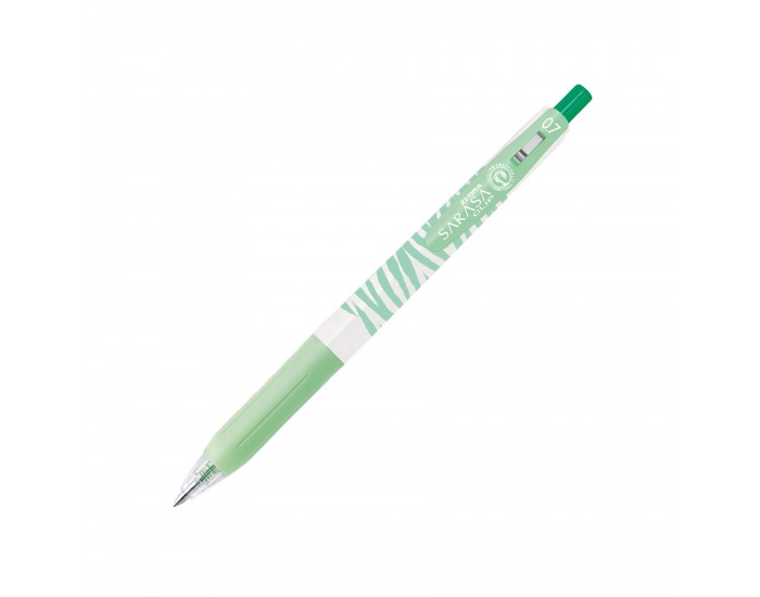 Zebra Гел ролер Pastel Stripes, 0.7 mm, зелен