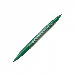 Zebra Тънкописец Mckie Extra Fine, перманентен, двоен, 0.5-1 mm, зелен - Zebra pen