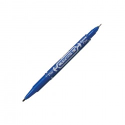 Zebra Тънкописец Mckie Extra Fine, перманентен, двоен, 0.5-1 mm, син - Zebra pen