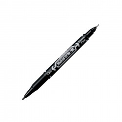 Zebra Тънкописец Mckie Extra Fine, перманентен, двоен, 0.5-1 mm, черен - Zebra pen