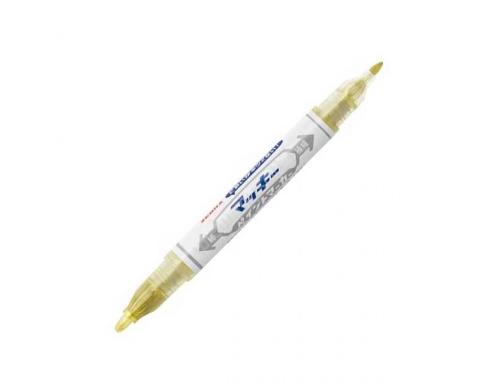 Zebra Тънкописец Mckie Paint Extra Fine, перманентен, двоен, 0.7-1.2 mm, златист