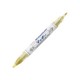 Zebra Тънкописец Mckie Paint Extra Fine, перманентен, двоен, 0.7-1.2 mm, златист