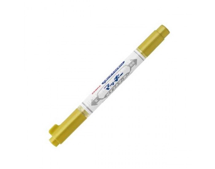 Zebra Тънкописец Mckie Paint Extra Fine, перманентен, двоен, 0.7-1.2 mm, златист