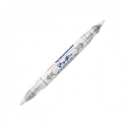 Zebra Тънкописец Mckie Paint Extra Fine, перманентен, двоен, 0.7-1.2 mm, сребрист - Zebra pen