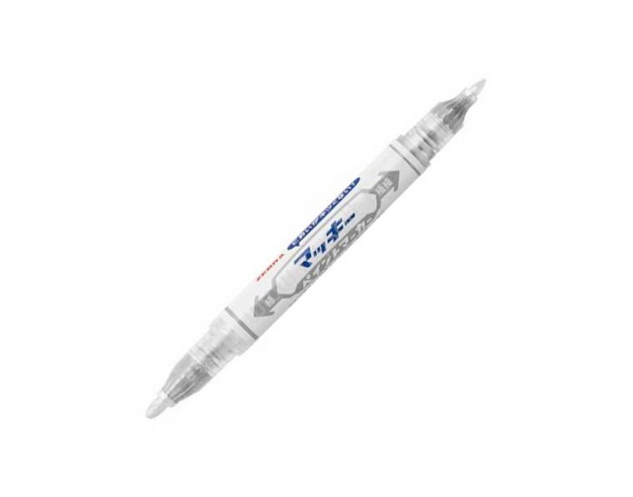 Zebra Тънкописец Mckie Paint Extra Fine, перманентен, двоен, 0.7-1.2 mm, сребрист
