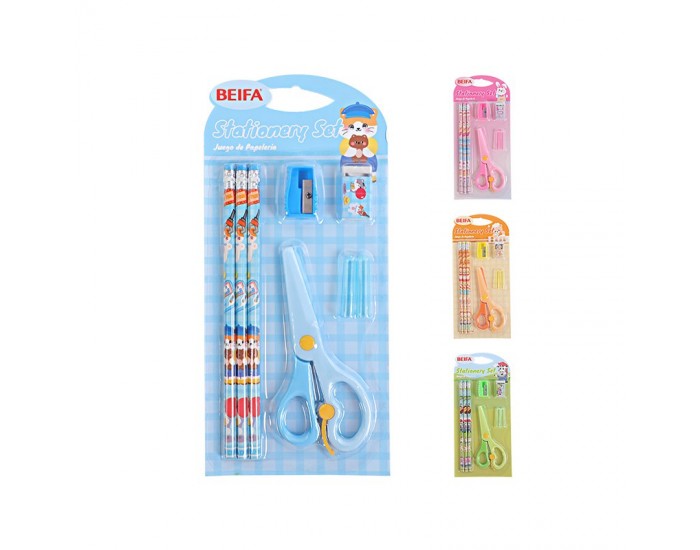 Beifa Комплект материали, детски, 8 части, асорти