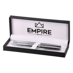 Комплект химикалка и писалка Empire Atomik, сребристи - Химикали