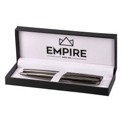 Комплект химикалка и писалка Empire Belcanto, тъмносив металик - Химикали