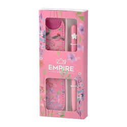 Комплект химикалка и калъф Empire Burgeon, розови - Химикали