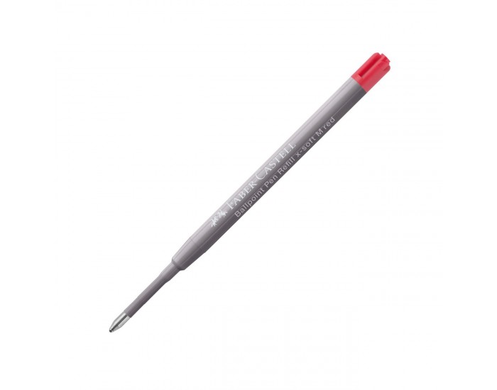 Faber-Castell Пълнител за химикалка X-Soft, M, червен