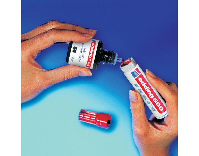 Edding Мастило за маркер за бяла дъска BT30, 30 ml, синьо