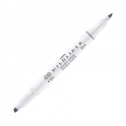 Zebra Текст маркер Mildliner Cool & Refined, двоен, сив - Zebra pen