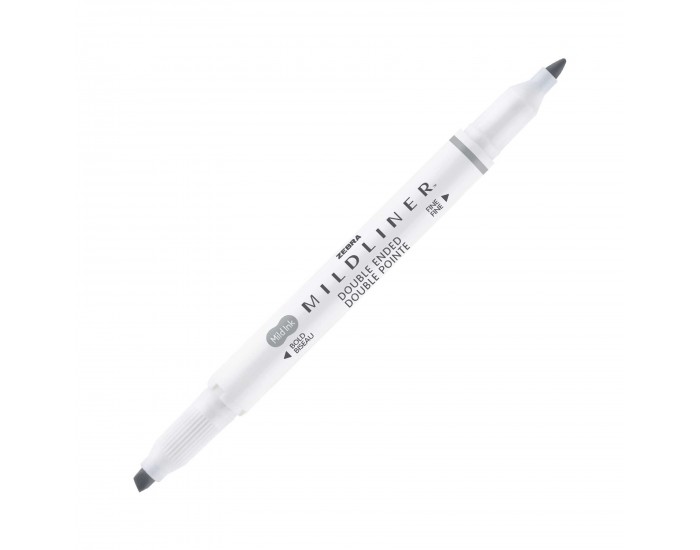 Zebra Текст маркер Mildliner Cool & Refined, двоен, сив