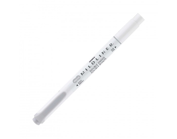 Zebra Текст маркер Mildliner Cool & Refined, двоен, сив