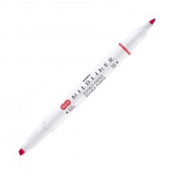 Zebra Текст маркер Mildliner Cool & Refined, двоен, червен - Zebra pen