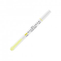 Zebra Текст маркер Mildliner Fluorescent, двоен, жълт - Zebra pen
