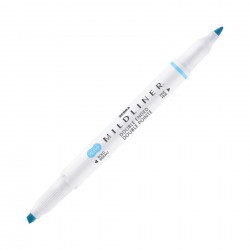 Zebra Текст маркер Mildliner Fluorescent, двоен, син - Zebra pen