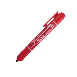 Zebra Перманентен маркер Mckie Retractable, автоматичен, 1.3 mm, червен - Zebra pen